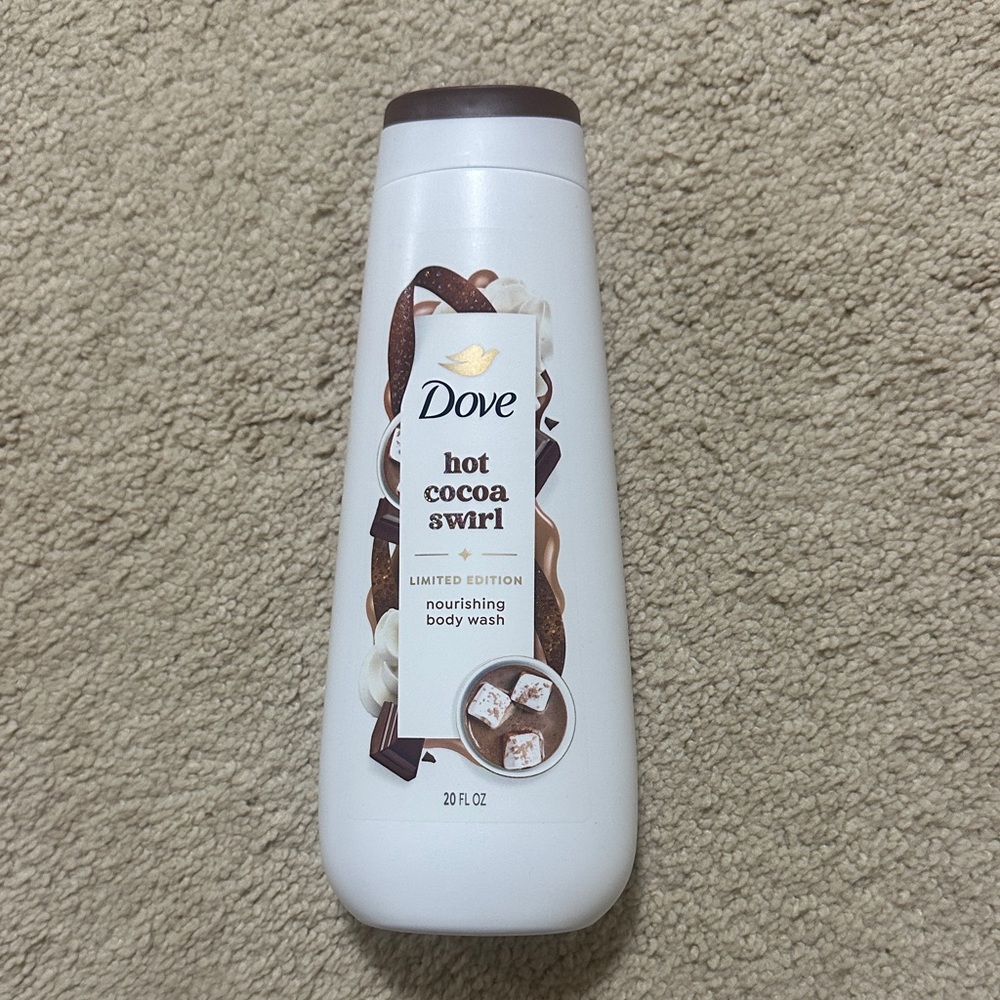 NEW Dove Hot Cocoa Swirl Nourishing Body Wash 20 oz